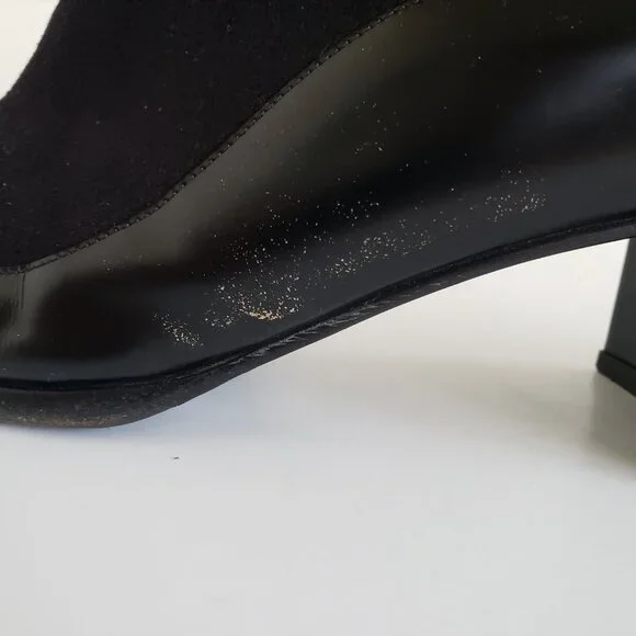 Sold On Ebay-Salvatore Ferragamo Black Cashmere calf leather ankle ANTONIA boots - Picture 13 of 16